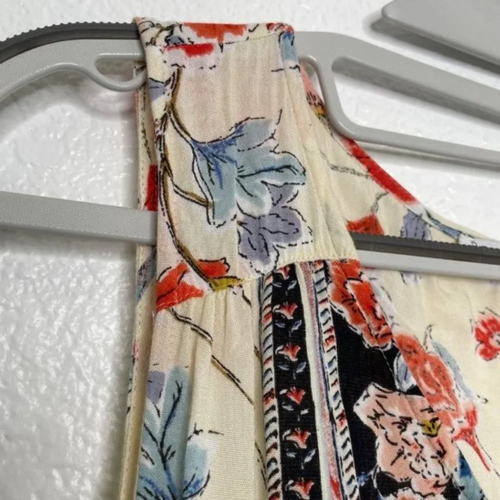 Patrons of Peace Women's Size M Floral Casual Pullover Sleeveless V-Neck Blouse - Picture 11 of 15